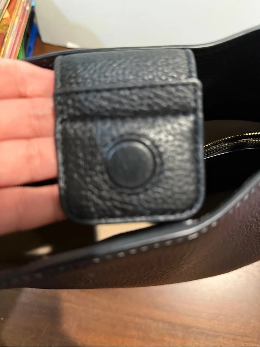 Tory Burch Black Pebbled  Handbag